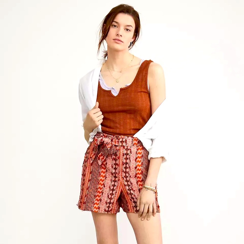 NWT Anthropologie Eva Franco BohoTextured Shorts